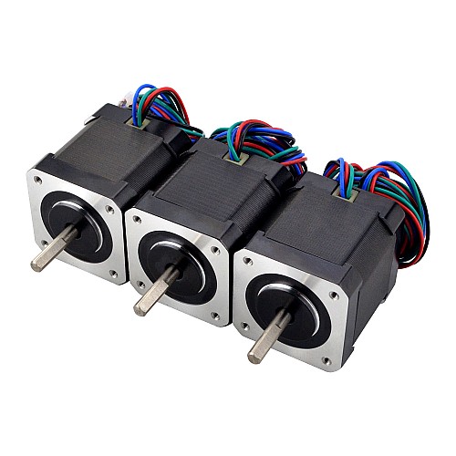 3 STÜCKE Nema 17 Bipolar 59Ncm(83.55oz.in) 2A 42x48 mm 4 Drähte mit 1 m Kabel und Stecker