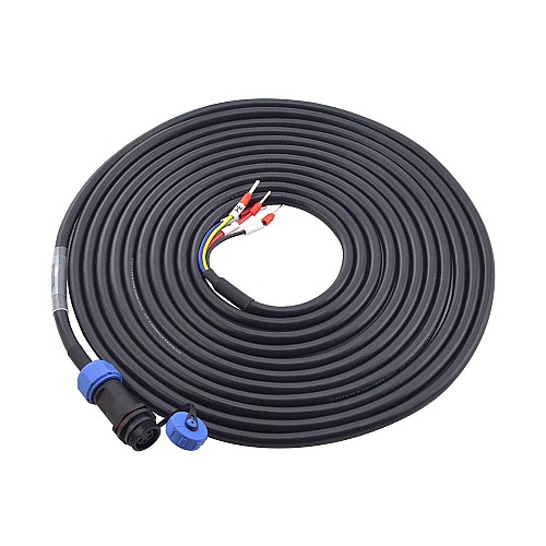 5m(196.85) 4-PIN Motor Extension Cable with IP65 Aviation Connector for T6 Series 17-bit Servo Motor