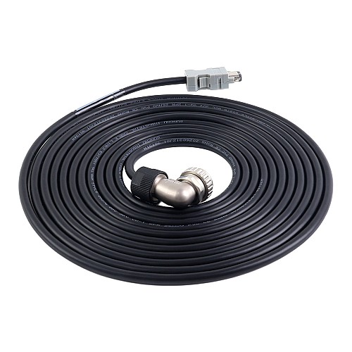 5m(196.85") Motor and Encoder Cable with Connectors Kit for A6 & A6H Series 17-bit Servo Motor with Brake - A6-5MB-5E-B | StepperOnline