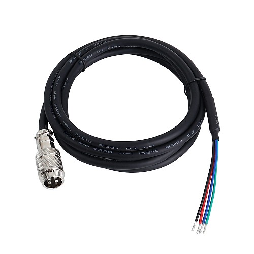 1.7m(67) AWG20 Motor Extension Cable with GX16 Aviation Connector for Nema 23 and 24 Closed Loop Stepper Motors