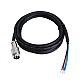 1.7m(67) AWG20 Motor Extension Cable with GX16 Aviation Connector for Nema 23 and 24 Closed Loop Stepper Motors