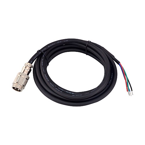 2.7m(106) AWG20 Motor Extension Cable with GX16 Aviation Connector for Nema 23 and 24 Closed Loop Stepper Motors