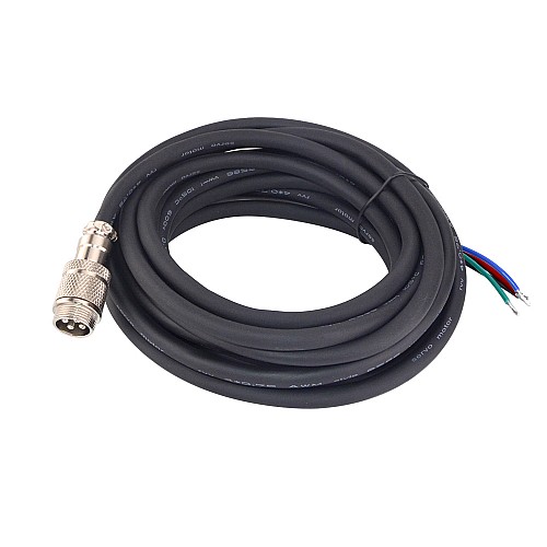 4.7m(185) AWG18 Motor Extension Cable with GX16 Aviation Connector for Nema 34 Closed Loop Stepper Motors