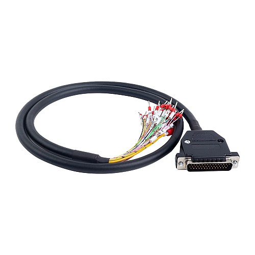1m(39.37) DB44 Male to Bare High Flex Shielded Cable D-SUB 44-Pin Connector to Single End Cable with Terminal - DB44-1M | StepperOnline