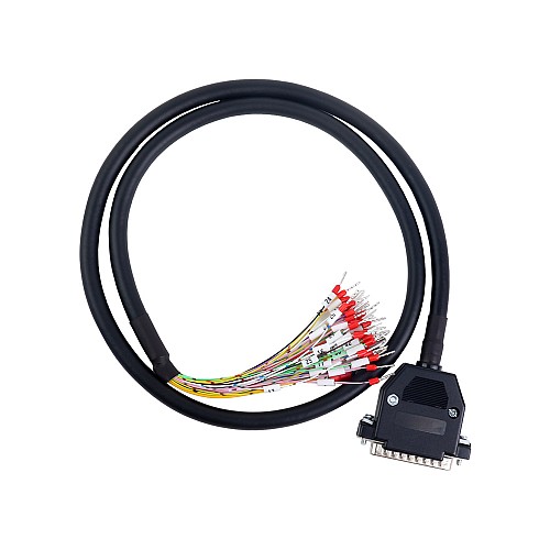 1m(39.37) DB44 Male to Bare High Flex Shielded Cable D-SUB 44-Pin Connector to Single End Cable with Terminal - DB44-1M | StepperOnline