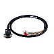 1m(39.37") HDB15 Male to Bare High Flex Shielded Cable D-SUB 15-Pin Connector to Single End Cable with Terminal - HDB15-1M | StepperOnline