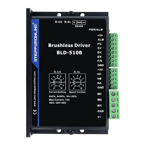 Digitaler bürstenloser DC-Motortreiber 12V-48VDC Max 15.0A 400W