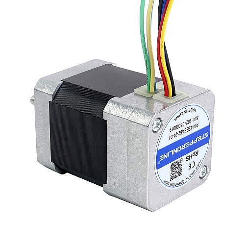 24V 3000RPM 0,16Nm 50W 3,30A 42x42x62mm BLDC Motor - 42BSA62-24-01 | StepperOnline