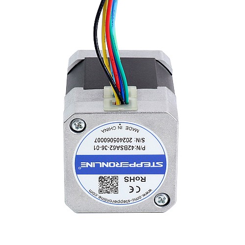 36V 3000RPM 0,16Nm 50W 2,20A 42x42x62mm BLDC Motor - 42BSA62-36-01 | StepperOnline