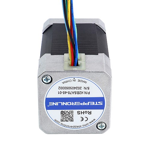 48V 3000RPM 0,24Nm 75W 2,40A 42x42x78mm BLDC Motor - 42BSA78-48-01 | StepperOnline