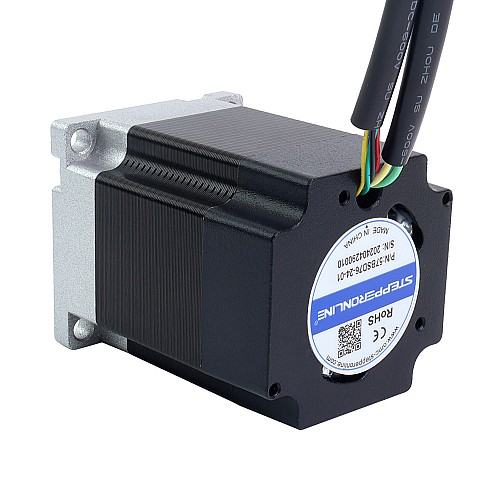 24V 3000RPM, 0,3Nm, 94W, 5,40A, 57 x 57 x 76mm, BLDC Motor - 57BSD76-24-01 | StepperOnline