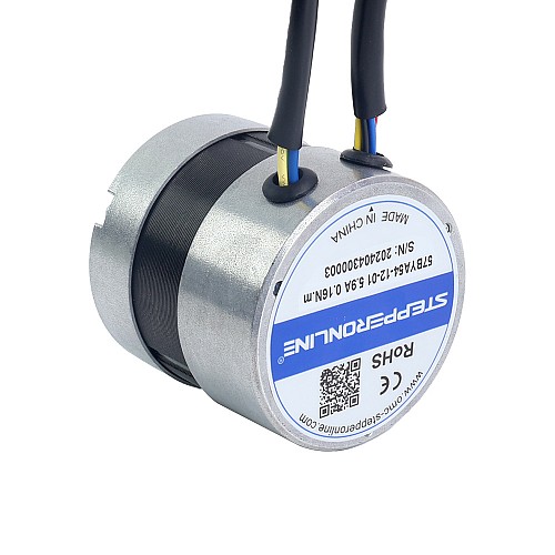 12V, 3000RPM, 0,16Nm, 50W, 5,90A, Φ57x53,5mm, BLDC Motor - 57BYA54-12-01 | StepperOnline