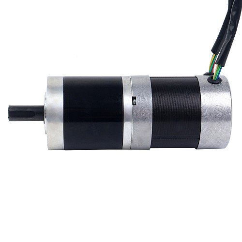 24V 101W runder BLDC-Getriebemotor 20,00Nm(2832,23oz.in) 100:1 rundes Planetengetriebe - 57BYA74-24-01-PG100 | StepperOnline