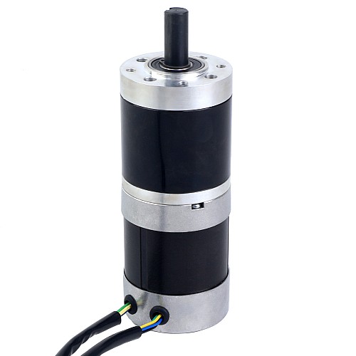 24V 101W runder BLDC-Getriebemotor 20,00Nm(2832,23oz.in) 100:1 rundes Planetengetriebe - 57BYA74-24-01-PG100 | StepperOnline