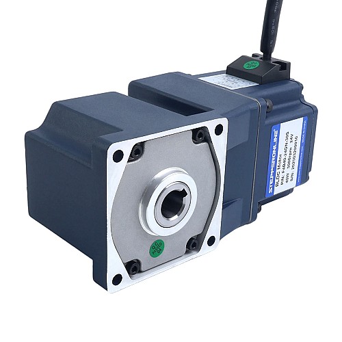 Moteur BLDC à engrenages 24V 40W 60RPM, boîte de vitesses à angle droit 4,59Nm(650,34oz.in) 50:1 - F4B40-24GN-30S/4GN50RC | StepperOnline AU