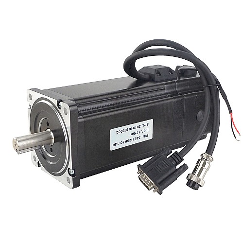 P Série Nema 34 Closed Loop Moteur pas à pas 12Nm(1700oz.in) avec Frein Electromagnétique - 34E1KBK50-120 | StepperOnline
