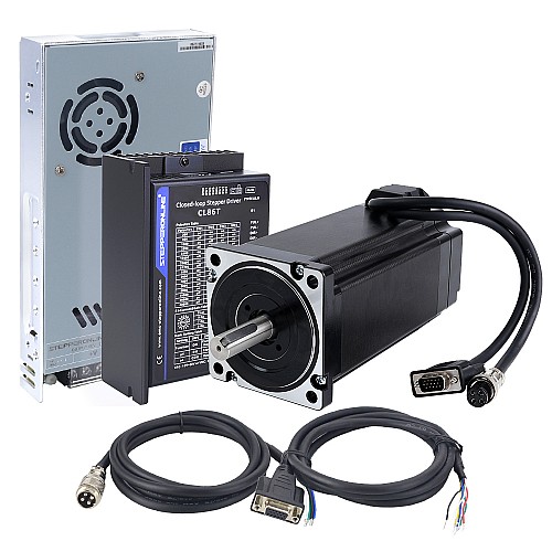 TS-Serie 1 Achse 12,0Nm(1699,34oz.in) Nema 34 Closed Loop Schrittmotor-Kit mit Energieversorgung