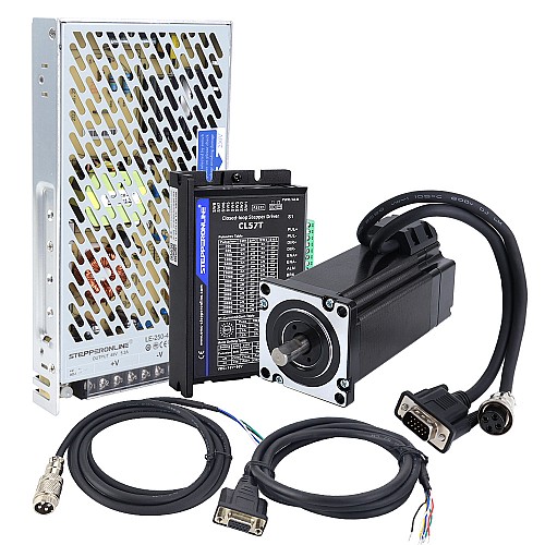 Kit pas à pas en boucle fermée Nema 24 série TS 1 axe 4.0Nm(566.56oz.in) avec Source de courant