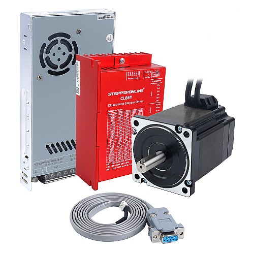 YS Series 1-Achsen Closed-Loop Schrittmotor CNC-Kit V2.0 6,50Nm(920,48oz.in) Nema 34 Motor mit 1,5m Kabel & Netzteil - 1-CLYS65-1M5-V20 | StepperOnline