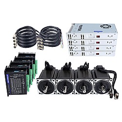 Kit pas à pas en boucle fermée Nema 34 série TS 4 axes 9.0Nm(1274.5oz.in) avec alimentation