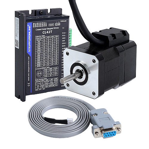 1-Achsen-Schrittmotor-CNC-Kit mit geschlossenem Regelkreis, 42Ncm(59,48oz.in), Nema 17-Motor und Treiber