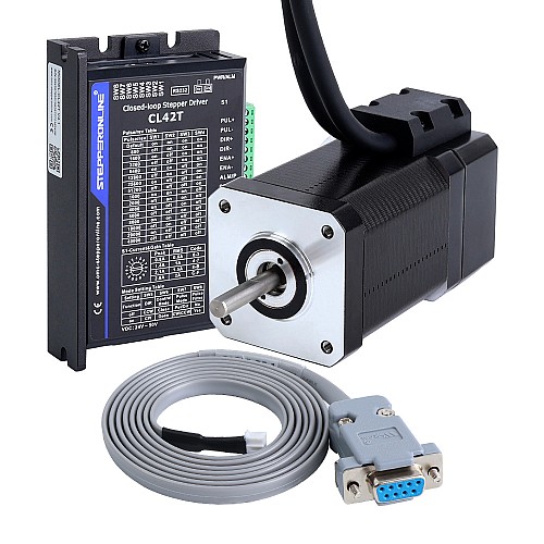 Kit CNC pas à pas en boucle fermée 1 axe 80Ncm(113.29oz.in)moteur et pilote Nema 17
