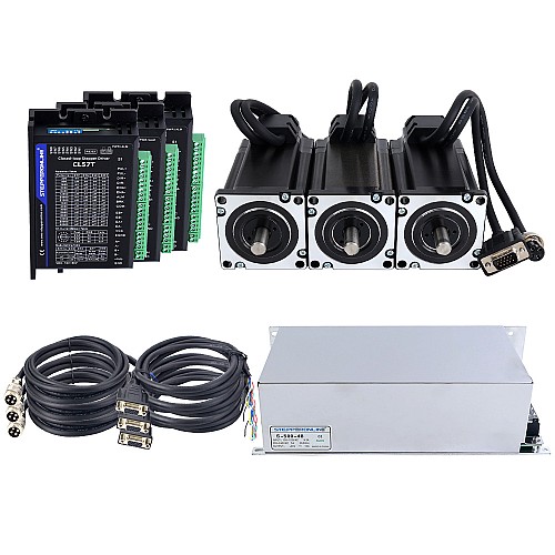 Kit pas à pas en boucle fermée Nema 24 série TS 3 axes 4.0Nm(566.56oz.in) avec Source de courant
