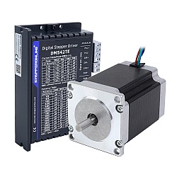 TES Serie 1-Achsen Schrittmotor-CNC-Kit 2,00Nm(283,22oz.in) Nema 23 Schrittmotor & Treiber DM542TE