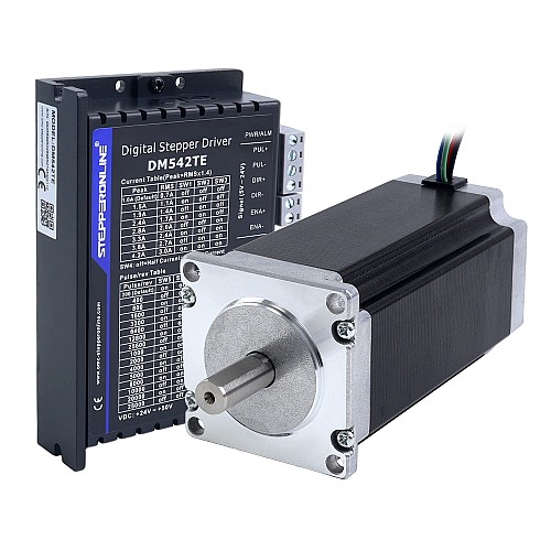 Kit CNC à moteur pas à pas 1 axe série TES 3,0Nm(424,83oz.in) Moteur pas à pas Nema 23 & Pilote DM542TE - 1-DM542TE-23HS45 | StepperOnline