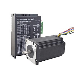 1 Axe Kit CNC pas à pas 4Nm(566oz.in) Nema 24 Moteur pas à pas & Pilote numérique pas à pas