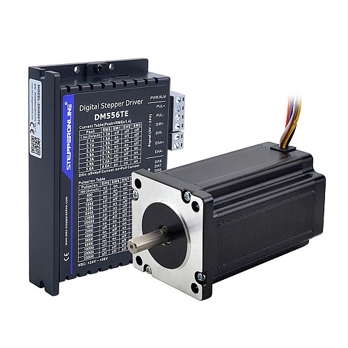TES Series 1-Achsen Schrittmotor-CNC-Satz 3,4Nm(481,48oz.in) Nema 24 Schrittmotor & Treiber DM556TE - 1-DM556TE-24HS39 | StepperOnline