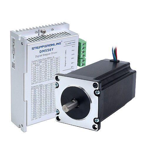 YS Serie 1-Achs Stepper-Kit 3,00Nm(424,83oz.in) Nema 23 Stepper-Motor & Treiber - 1-DM556Y-23HS39 | StepperOnline