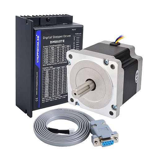 Kit CNC Stepper TES Serie 1 Asse 4,5Nm(637,25oz.in) Motore passo-passo Nema 34 e Driver DM860TE - 1-DM860TE-34HS31 | StepperOnline