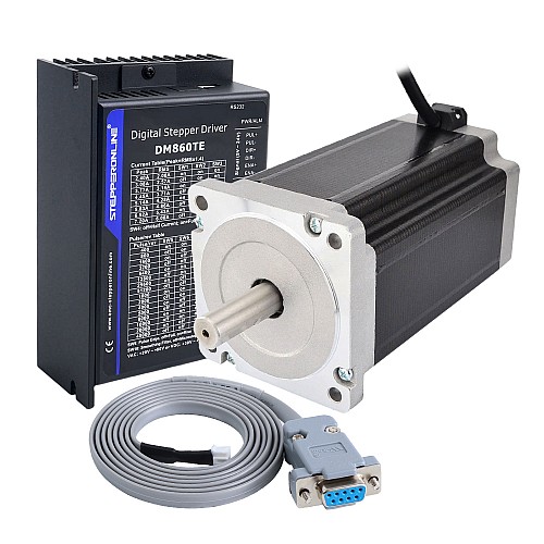 TES Serie 1-Achsen Schrittmotor CNC-Kit 13Nm(1840,95oz.in) Nema 34 Schrittmotor & Treiber DM860TE - 1-DM860TE-34HS59 | StepperOnline