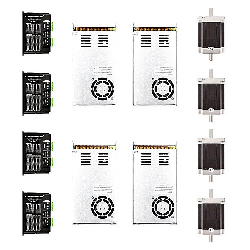 Kit de routeur CNC 4 axes 8.5Nm(1204oz.in) Moteur pas à pas Nema 34 et pilote