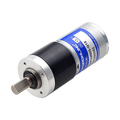 Brushed 12V DC Gear Motor 0.46Kg.cm/237RPM w/ 19:1 Planetary Gearbox