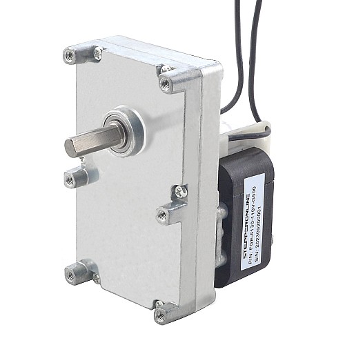 Gebürsteter 110V AC Getriebemotor 100Kg.cm/5.5RPM w/ 590:1 Rechteckig Stirnradgetriebe