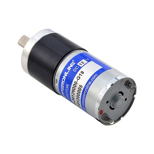 Brushed 12V DC Gear Motor 0.46Kg.cm/237RPM w/ 19:1 Planetary Gearbox