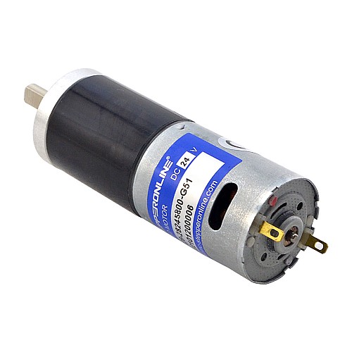 Brushed 24V DC Gear Motor 1.8Kg.cm/90RPM w/ 51:1 Planetary Gearbox