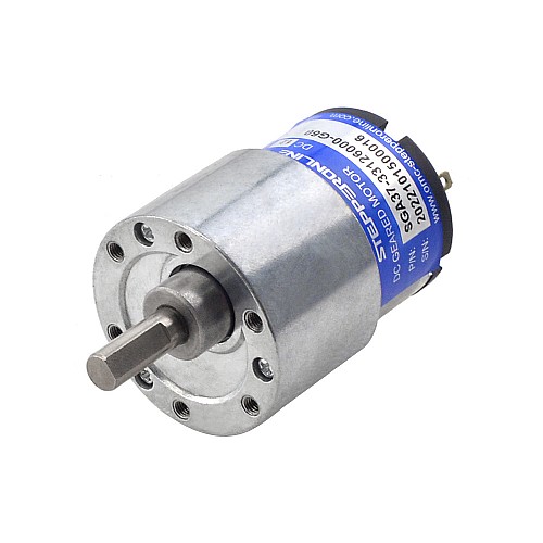 Gebürsteter 12-V-Gleichstrom-Getriebemotor, 3kg,cm/73RPM, 60:1-Stirnradgetriebe