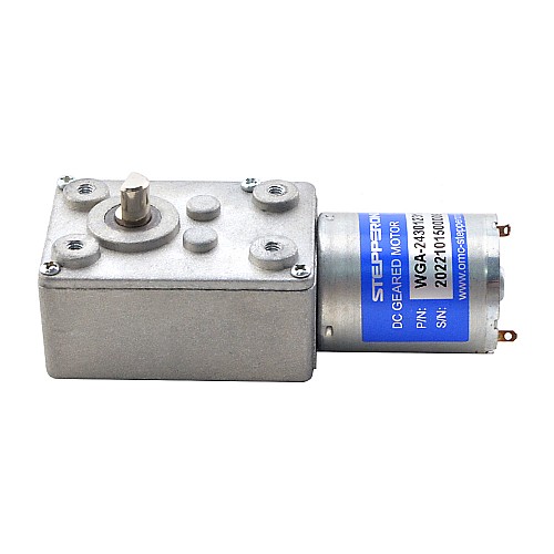 Brushed 12V DC Gear Motor 3Kg.cm/3RPM w/ 828:1 Worm Gearbox