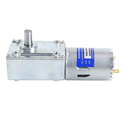 Motoriduttore 24V DC spazzolato30Kg.cm/12RPM w/ 422:1 Cambio a vite senza fine - WGA-4058247000-G422 | StepperOnline