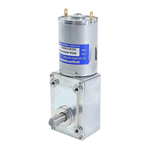 Motoriduttore 24V DC spazzolato30Kg.cm/12RPM w/ 422:1 Cambio a vite senza fine - WGA-4058247000-G422 | StepperOnline