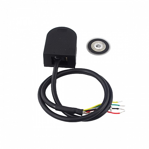 Codificador rotatorio óptico 1000PPR ABZ ID de 3 canales de 5mm con cable blindado HKT32