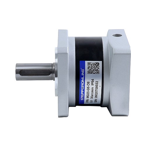 MG Series Planetary Gearbox Gear Ratio 5:1 Backlash 30arc-min for 8mm Shaft Nema 23 Stepper Motor - MG23-G5-D8 | StepperOnline