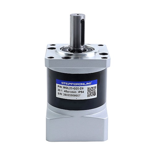 Riduttore epicicloidale serie MGL Rapporto di trasmissione 20:1 Gioco 45arc-min per albero da 8mm Motore passo-passo standard Nema 23 - MGL23-G20-D8 | StepperOnline