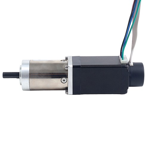 Nema 11 Boucle Fermée Moteur pas à pas à Engrenages L=51mm Rapport d'engrenage 100:1 Codeur 300PPR - 11HS20-0674D-PG100-E22-300 | StepperOnline