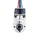 Nema 11 Boucle Fermée Moteur pas à pas à Engrenages L=51mm Rapport d'engrenage 100:1 Codeur 300PPR - 11HS20-0674D-PG100-E22-300 | StepperOnline