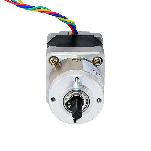 Nema 14 Stepper Motor Bipolar L=34mm w/ Gear Ratio 5:1 Planetary Gearbox - 14HS13-0804S-PG5 | StepperOnline