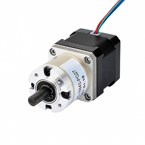 Nema 17 Schrittmotor Bipolar L=40mm mit Übersetzung 27:1 Planetengetriebe
